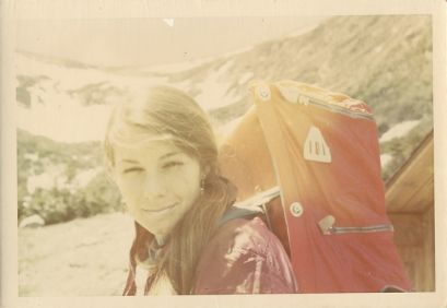 Sara Ashworth while mountain climbing